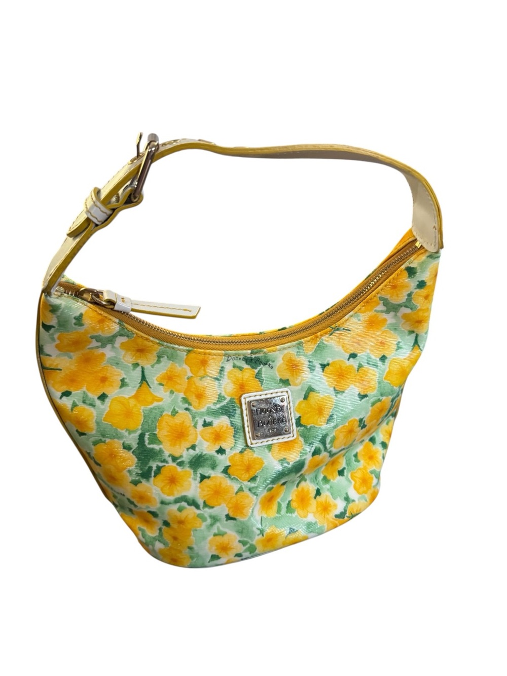 Dooney & Bourke Yellow Floral Shoulder Bag